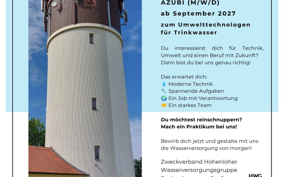 Azubi gesucht für September 2027